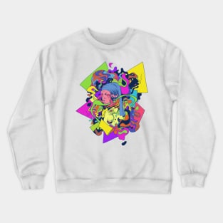 Girl with a Mushroom earring Crewneck Sweatshirt